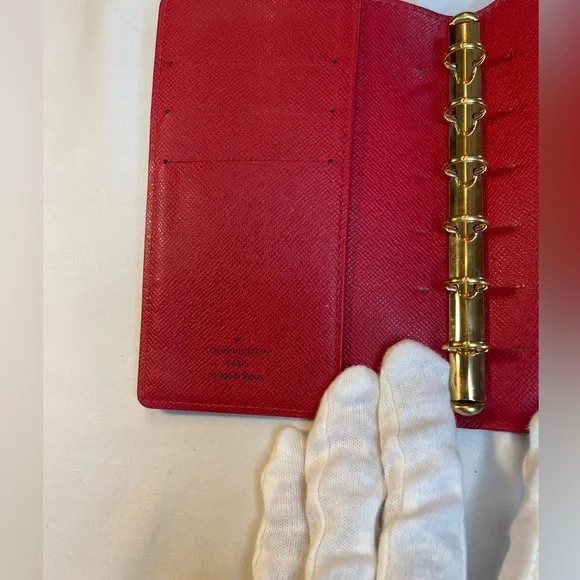 LOUIS VUITTON RED EPI AGENDA PM NOTEBOOK - Picture 4 of 6